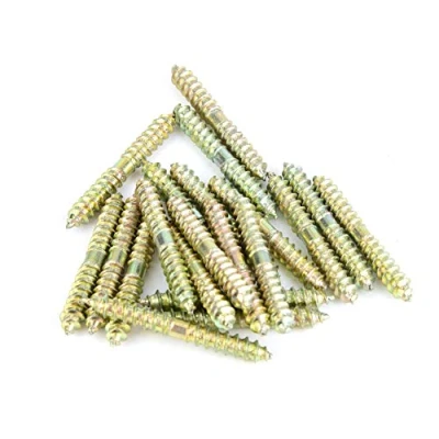 Imagen de 20 unids 5 * 40 mm tornillo de espiga doble terminación pernos roscados varillas barras prisioneros conector para muebles carpintería