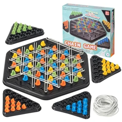 Imagen de Juego de triángulos, Mesa, ajedrez Estrategia Triangular, Triangular Educativo para niños, Juegos Mesa Adultos,Adecuado reuniones Familiares