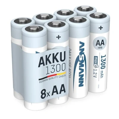 Imagen de Ansmann 1311 0012 590 batería Pilas Recargables Mignon AA, 1,2 V/1300 mAh, NiMH Plata