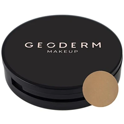 Imagen de GEODERM Polvos Bronceadores Compactos Bronzer, Polvo Compacto Bronceador Matificante, Marrón