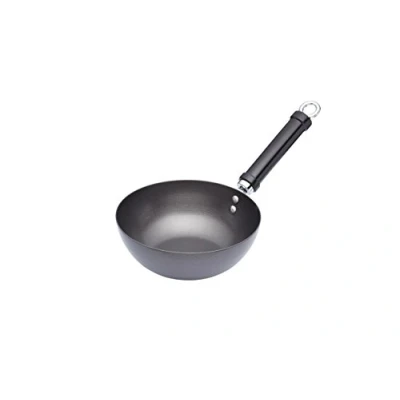 Imagen de KitchenCraft: World of Flavours Wok Pequeño Apto para Inducción, Acero de Carbono Antiadherente, 20 cm