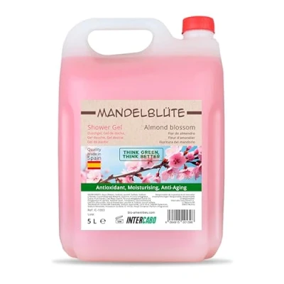 Imagen de Garrafa de 5 Litros Gel Ducha Almendras Nutrición e hidratación intensa para la piel con formula natural Formato ahorro Ideal Hostelería