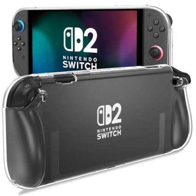 Imagen de Procase Estuche Compatible con Nintendo Switch 2 2025, Carcasa TPU Ultra Delgada Antichoque Anti Arañazos Claro [Nintendo_Switch]