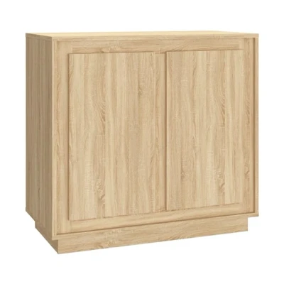 Imagen de vidaXL Aparador Madera contrachapada Color Roble Sonoma 80x34x75 cm