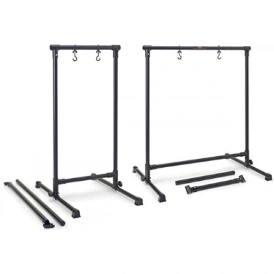 Imagen de Stagg GOS 0828 Soporte profesional de metal para gong con 2 tubos barra transversal intercambiables ajuste longitud