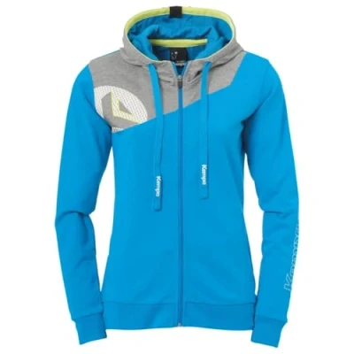 Imagen de Kempa Core 2.0 Hood Chaqueta, Mujer, Azul/Gris Oscuro, XS