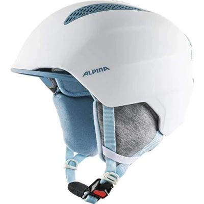 Imagen de ALPINA Grand JR Casco de esquí, Unisex Youth, White Skyblue, 51 54