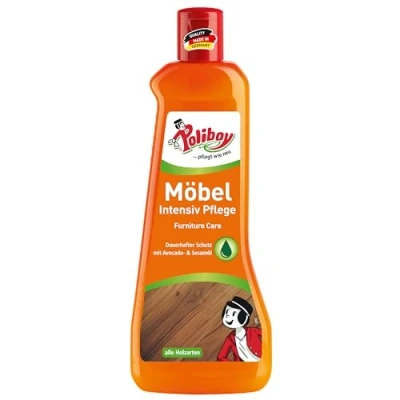 Imagen de Poliboy cuidado intensivo para muebles de madera lacada, protector y refrescante la madera, color neutro, 1 x 500 ml, fabricado en Alemania