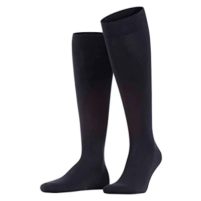 Imagen de FALKE Family M KH algodón sostenible largo unicolor 1 par, Calcetines largos Hombre, Azul (Dark Navy 6375) nuevo ecológico, 39 42