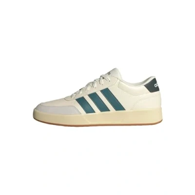 Imagen de adidas Hombre BREAKNET 3.0 Shoes, Off White/Preloved Teal/Legend Ivy, 36 2/3 EU