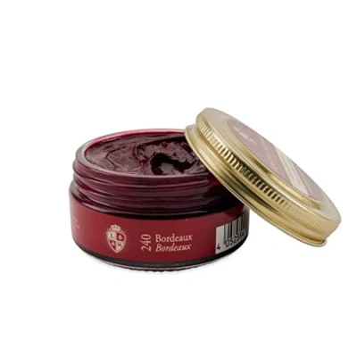 Imagen de Langer &amp; Messmer Crema de piel para el cuidado del cuero liso, 50 ml, apta todos los zapatos lisa, burdeos, nicht vorhanden