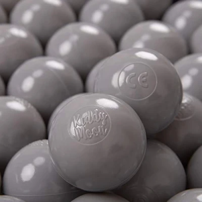 Imagen de KiddyMoon 1200/6Cm ∅ 6Cm Bolas Colores De Plástico para Piscina Niños, Gris