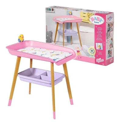 Imagen de BABY born Good Night Cuna para muñecas de 43 cm, Promueve la empatía y las habilidades sociales, Edad a partir 3 años, Incluye ropa cama, carrusel dosel