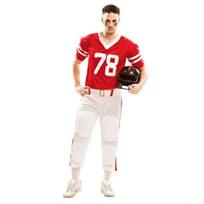 Imagen de My Other Me 202757 Disfraz de jugador rugby para mujer, color rojo, XL (202757)