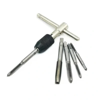 Imagen de NestNook Juego de llaves rosca ajustables con mango en T M3 M4 M5 M6 M8 grifos métricos mano metal