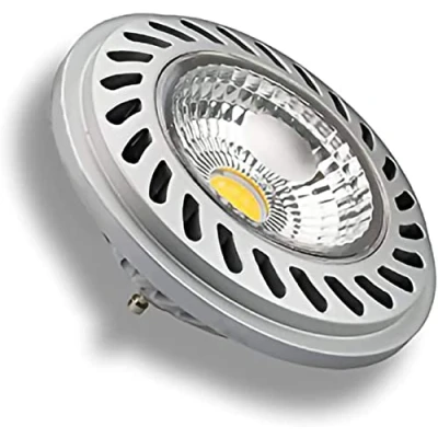 Imagen de Innovate ES111 LED GU10 COB Spot bombilla lámpara de aluminio, plata/13 W equivalente a 60 75 la bombilla, luz blanca neutra 4100 K, 1400 lúmenes, ángulo haz