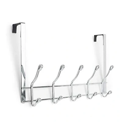 Imagen de simplywire Perchero para colgar de la puerta 10 ganchos Cromado