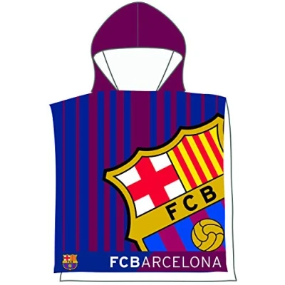 Imagen de FCB FC Barcelona Poncho Toalla 202, Color azulgrana, 55 x 110 cm (Skybrands A/S 5.71076E+12)