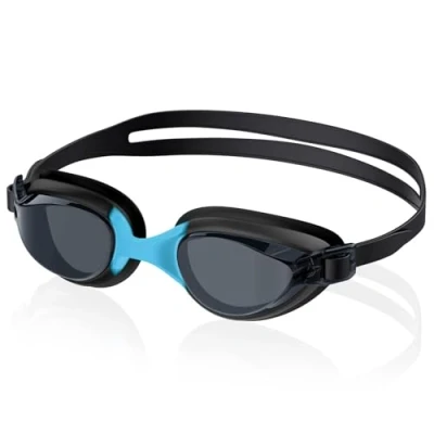 Imagen de Ambienden Gafas Natacion Unisex, Antivaho Y A Prueba De Fugas Lentes Transparentes, Puente Nasal Color Amplio Campo VisióN, Adecuadas Para Hombre Mujer Adultos