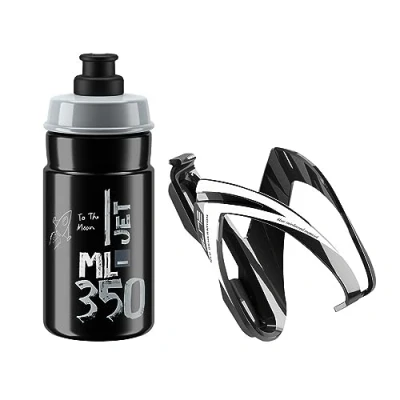 Imagen de Elite Beber Bottle Jet Green Borraccia Unisex Adult, Multicolor, 350 ML