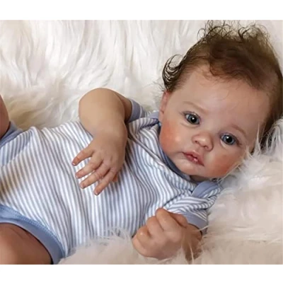 Imagen de Muñecas Reborn Bebes Silicona Niña Verdadero muñecos niñas Reales Originales Parece un bebé de Verdad 19 Pulgadas Baby Dolls Girls