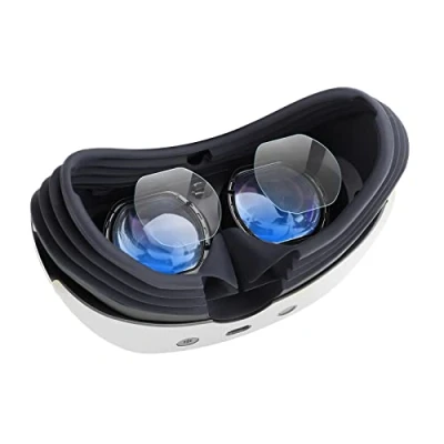 Imagen de 4 protectores suaves para lente PSVR2 HD antiarañazos PlayStation VR2 película de TPU