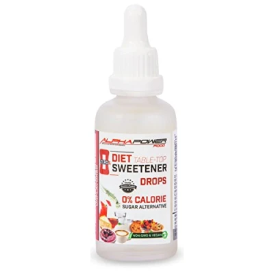 Imagen de ALPHAPOWER FOOD Edulcorante líquido con sucralosa 50ml, sustituto del azúcar Excelente alternativa natural al azúcar, pura