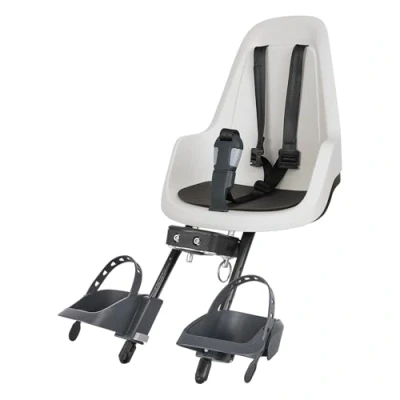 Imagen de BOBIKE 8012500002 Silla Delantera GO Mini para Bicicletas con Ruedas de 26 a 29 Apta niños Peso máximo 15kg Anclaje en el Tubo dirección Color Vainilla Cup Cake