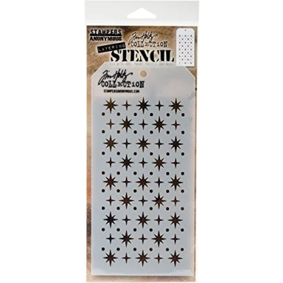 Imagen de Stampers Anonymous Tim Holtz Capas Stencil, Multicolor, 27,94 x 11,43 0.25 cm