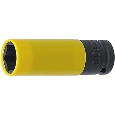 Imagen de BGS 7503 Vaso de impacto con protector plástico Ultra Slim entrada cuadrado interior 12,5 mm (1/2&quot;) 19