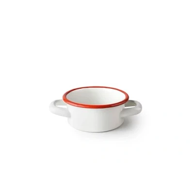 Imagen de IBILI Cazuelita Bordeaux 10 x 5 cm Acero Esmaltado Vitrificado Estilo Vintage Artesanal