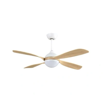 Imagen de FABRILAMP Ventilador Dc Livorno 30w 3250lm Blanco/haya 132d 4aspas 3000k,4500k,6000k, Remoto+ Temporizador+ Memoria