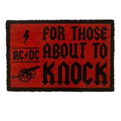 Imagen de AC/DC RD RS660142 Felpudo For Thesos About To Knock, Bonote, Multicolor, 40 x 60 cm