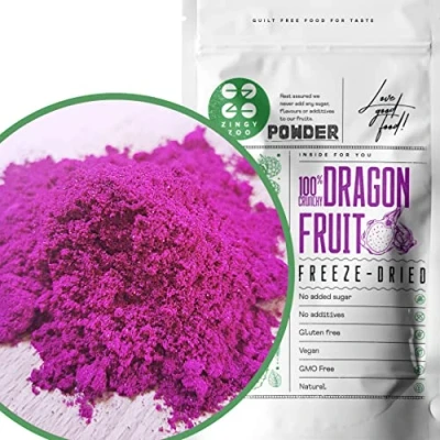 Imagen de Pitaya en Polvo de Fruta Dragon XL 300g Liofilizado Pitahaya Flavour Freeze Dried Fruit Pink Liofilizada Red Powder Deshidratada
