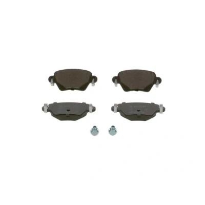 Imagen de BOSCH 0 986 424 671 Juego de pastillas freno Low Metallic con tornillos accesorios RENAULT: Kangoo I, I Express