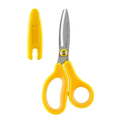 Imagen de Plus Japan Fitcut Curve Kids Tijeras para zurdos, color amarillo