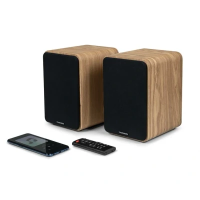 Imagen de THOMSON WS602DUO Ensemble de 2 enceintes avec caisson en Bois 100W Bluetooth 5.0 sorties RCA clair