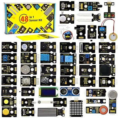 Imagen de KEYESTUDIO Actualizado 48 en 1 Kit de Módulos Sensores con Tutorial Compatible Arduino UNO R3 Mega 2560 Nano Raspberry