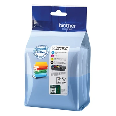 Imagen de Cartucho de tinta Brother LC 3219XLVAL, Pack 4 cartuchos (Negro, Cian, Magenta, Amarillo)