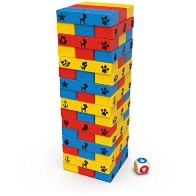 Imagen de Spin Master Games Juegos de Mesa Patrulla Canina JUMBLING TOWER Juego Torre Madera con Piezas Multicolor 1 4 jugadores 6066828 Niños 5 años +