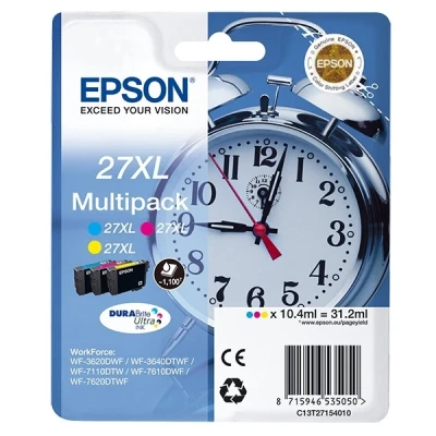 Imagen de Pack De Cartucho Tintas 3 Colores (cmy) Epson 27xl C13t27154012