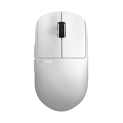 Imagen de Pulsar Gaming Gears X2H Ratón inalámbrico para juegos, ultraligero, 1.90 oz (54 g), simétrico, interruptor óptico, 2.4 GHz 1 ms, 26000 DPI, sensor PAW3395 (mediano, inalámbrico, blanco)
