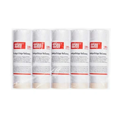 Imagen de Scley plasticos para cubrir Muebles, plastico cubretodo anchura 140cm, eslora 20m, 5 piezas cubre protector serie *66*, Rollo de lámina polietileno, A0450 660514