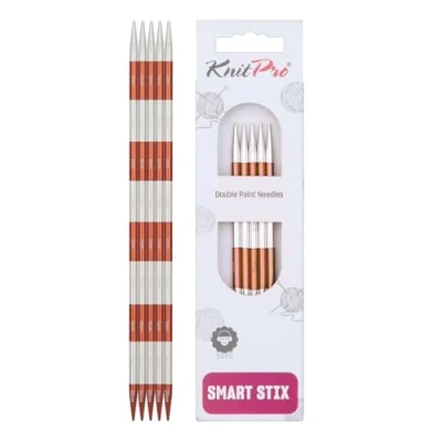 Imagen de KnitPro Agujas de Tejer: Doble Punta:, Metal, Sienna, 20cm x 4.50mm