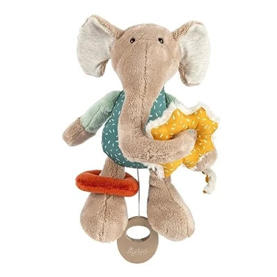 Imagen de Sigikid 43164 Juguete Activo para bebé, diseño de Elefante, Color Menta/Gris