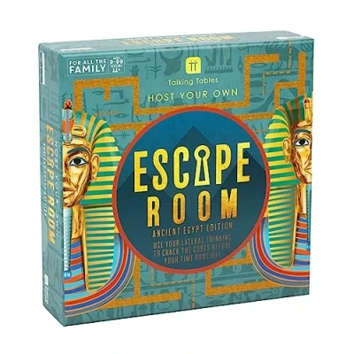 Imagen de Talking Tables Juego de Sala Escape con temática egipcia para niños Resuelve Rompecabezas y códigos únicos la maldición del faraón Noche Juegos Familiares interactivos, a Partir 9
