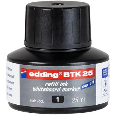 Imagen de EDDING Lote de 5 recambios tinta BTK25 ml por Capilaridad para Marcador pizarra blanca negra