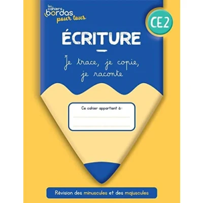 Imagen de Ecriture Ce2: Je Trace Copie Raconte: Cahier Élève