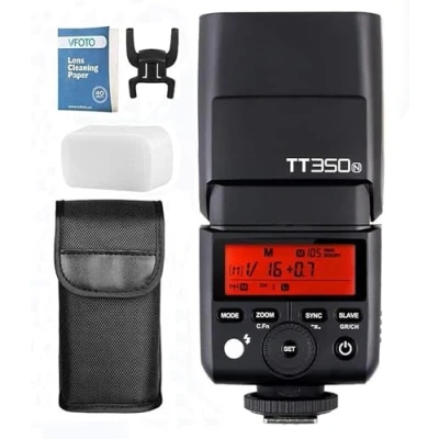 Imagen de Godox TT350N Mini 2.4G TTL HSS 1/8000S GN36 Inalambrico Cámara Flash para Nikon D800 D700 D7100 D5200 D5100 D5000 D300 D300D D3200 D3100 D3000(TT350N)