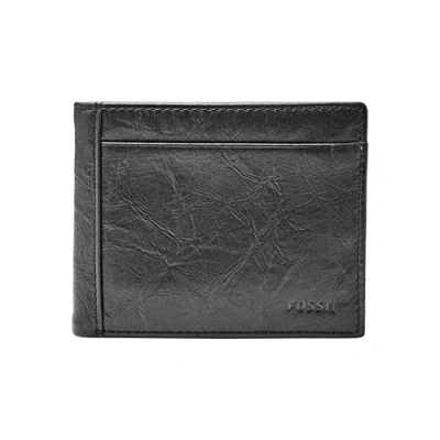 Imagen de Fossil Billetero para hombre Neel, de piel negro 11.43 cm largo x 1.9 ancho 8.89 alto ML3899001